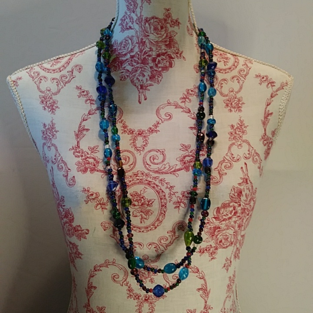 Vintage glass bead necklaces